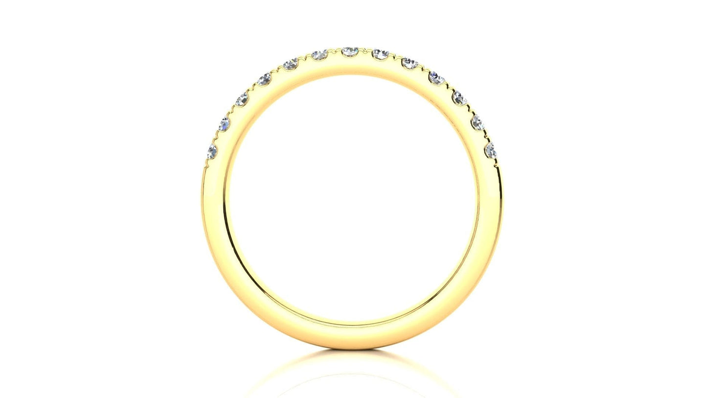 RINGS Micropavé 1/3 Carat Diamond Wedding Band Micropave Venus Ring 1/3 CT | Storyandhearts.com