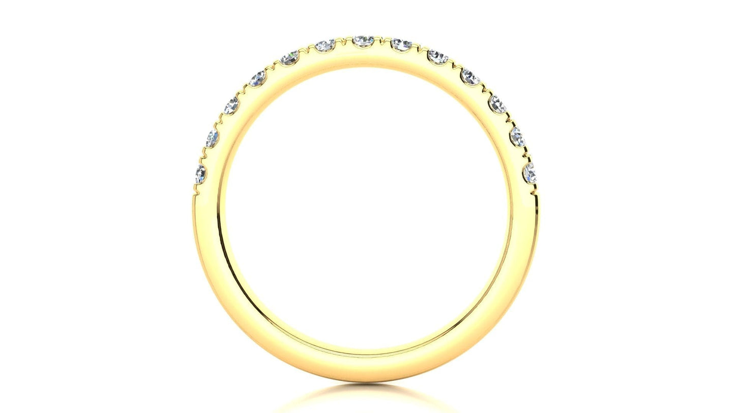 RINGS Micropavé 3/8 Carat Diamond Wedding Band