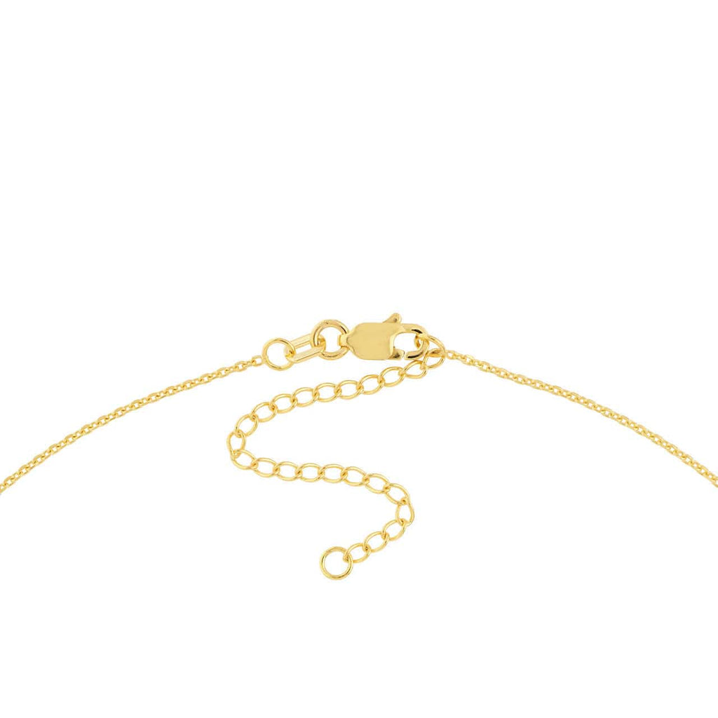 Adjustable 14K Diamond Moon with Star Dangle Necklace