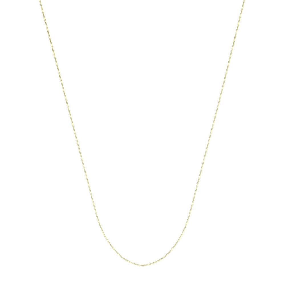 Chain 14K Gold 0.55mm Box Chain with Lobster Claw Clasp