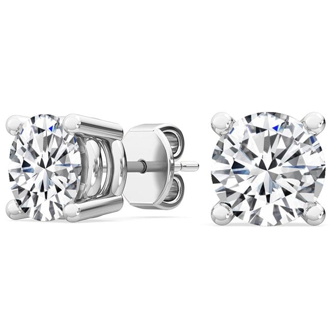 Earrings White 14K Gold 1/3 Carat T.D.W Lab-Grown Diamond Stud Earrings VS Clarity F Color