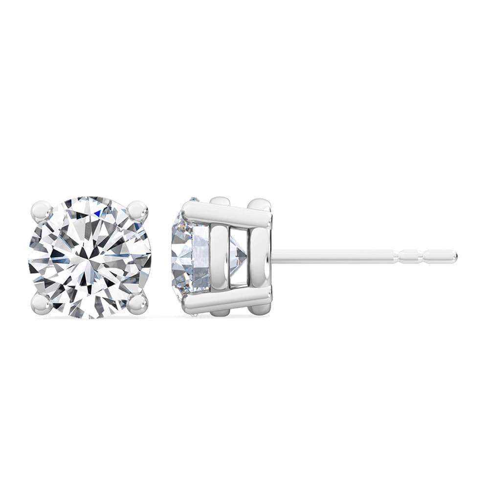 Earrings 14K Gold 1.50 Carat T.D.W Lab-Grown Diamond Stud Earrings VS Clarity F Color