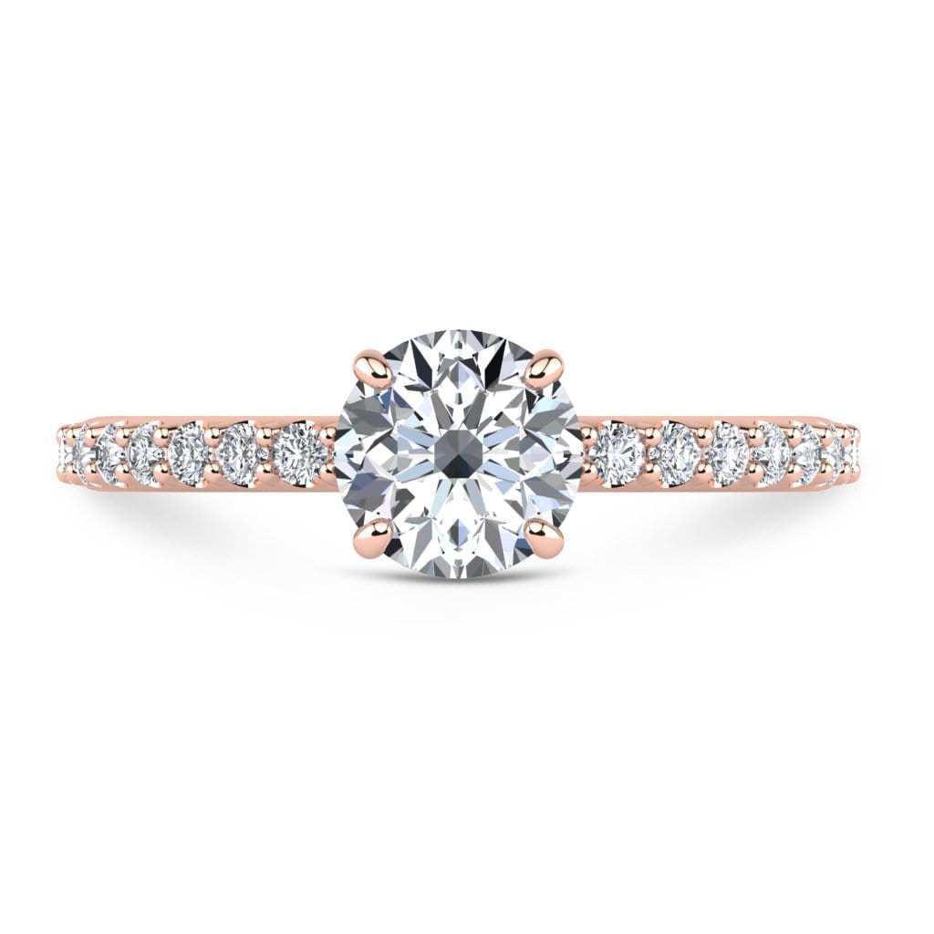 Ring 1.00 Carat / 14K Rose Gold Ariana | VS Lab Grown Diamond Engagement Ring