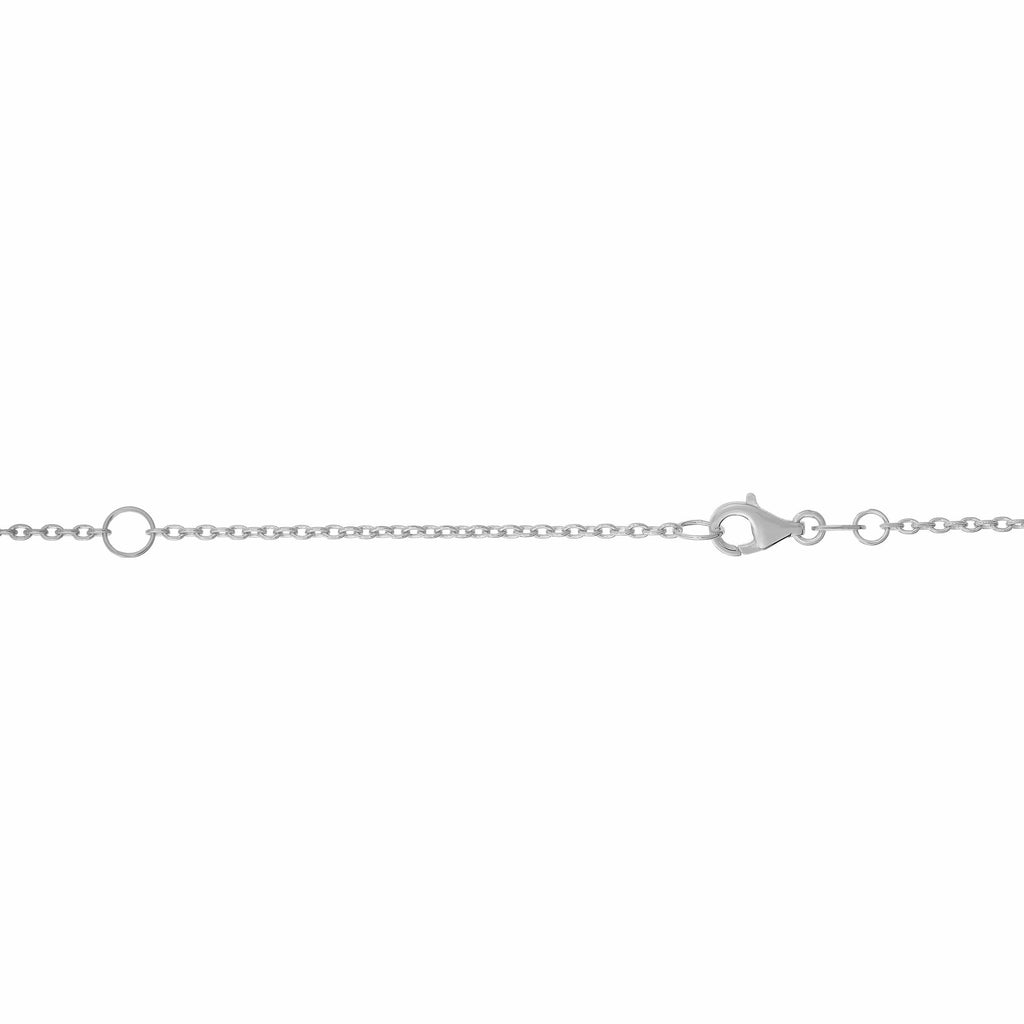Necklace 14K White Gold / LABGROWN EF/VS Clarity (Best) Conor's 1/4 Carat Diamond Pendant with Adjustable 16-18" Necklace Shop Diamond Pendant | Diamond Necklaces | Storyandhearts.com