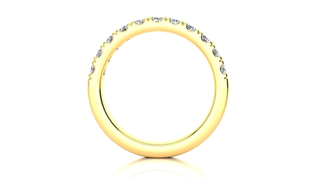 RINGS Micropavé 1/2 Carat + Diamond Wedding Band