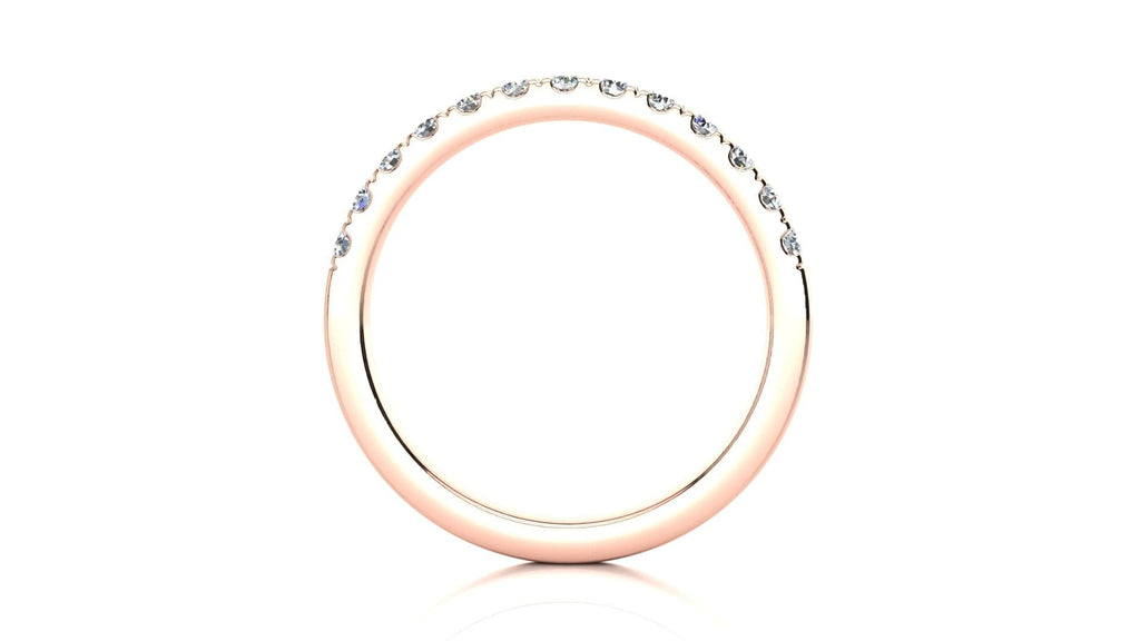 RINGS Micropavé 1/3 Carat Diamond Wedding Band Micropave Venus Ring  1/3 CT | Storyandhearts.com