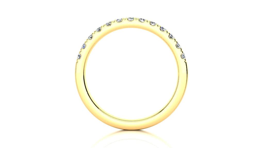 RINGS Micropavé 1/3 Carat Diamond Wedding Band Micropave Venus Ring  1/3 CT | Storyandhearts.com