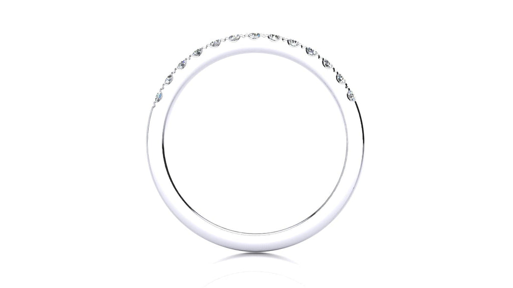 RINGS Micropavé 1/4 Carat Diamond Wedding Band Micropavé Venus Ring 1/4 CT | Storyandhearts.com