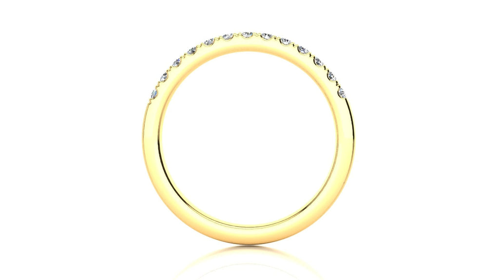 RINGS Micropavé 1/4 Carat Diamond Wedding Band Micropavé Venus Ring 1/4 CT | Storyandhearts.com
