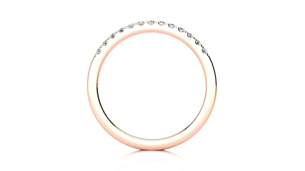RINGS Micropavé  1/5 Carat Diamond Wedding Band Micropavé Venus Ring  1/5 CT | Storyandhearts.com