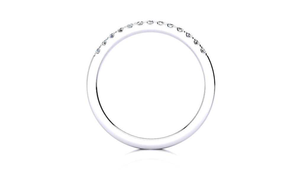 RINGS Micropavé  1/5 Carat Diamond Wedding Band Micropavé Venus Ring  1/5 CT | Storyandhearts.com