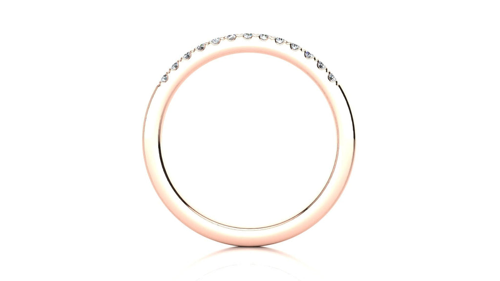 RINGS Micropavé .15 Carat Diamond Wedding Band