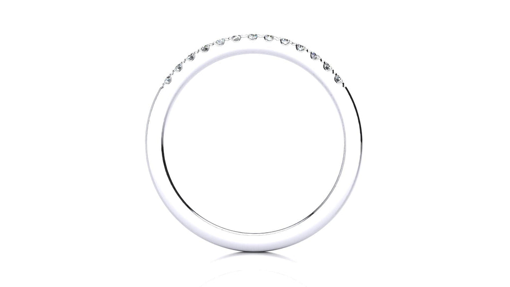 RINGS Micropavé .15 Carat Diamond Wedding Band