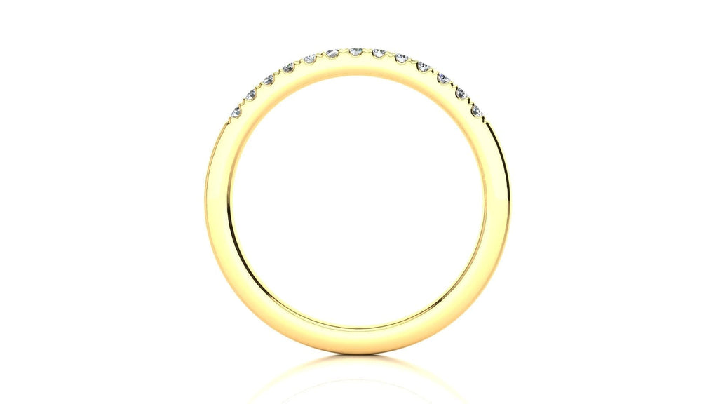 RINGS Micropavé .15 Carat Diamond Wedding Band