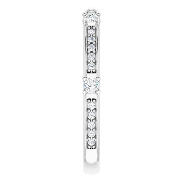 Platinum 1/4 CTW Diamond Anniversary Band  SZ 8