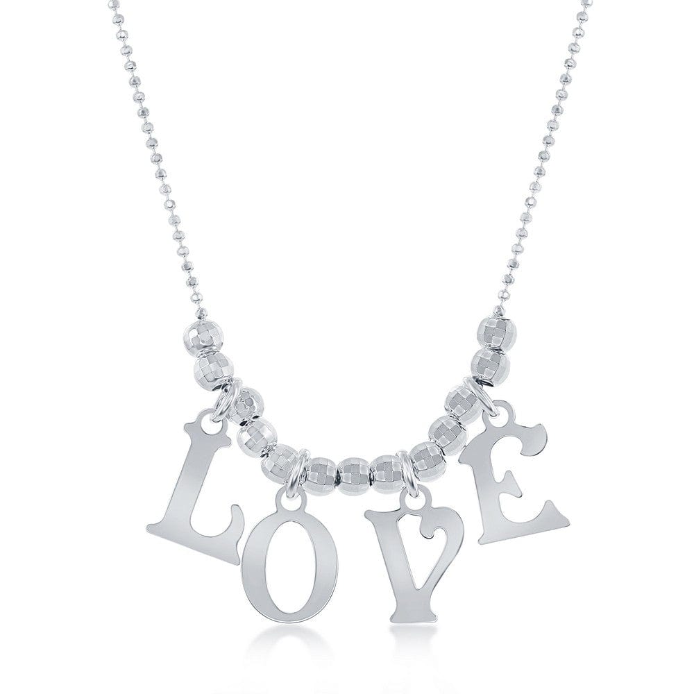 Necklaces Sterling Silver LOVE Necklace