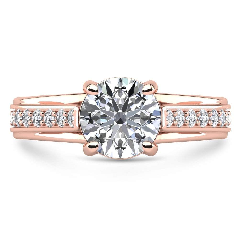 Ring 2.00 Carat / 14K Rose Gold Talya | VS Lab Grown Diamond Engagement Ring