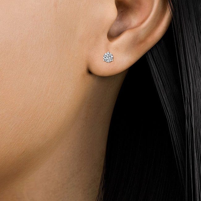 Three-Prong Martini Round Lab Created Diamond Stud Earrings (1/2 ct. tw.)